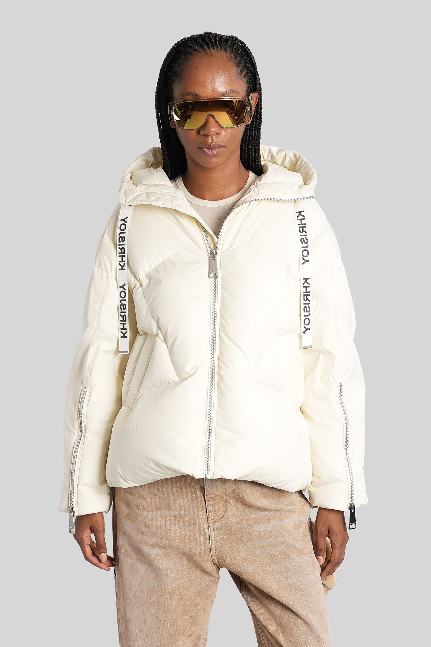 Khrisjoy Puffer In Beige Polyamide