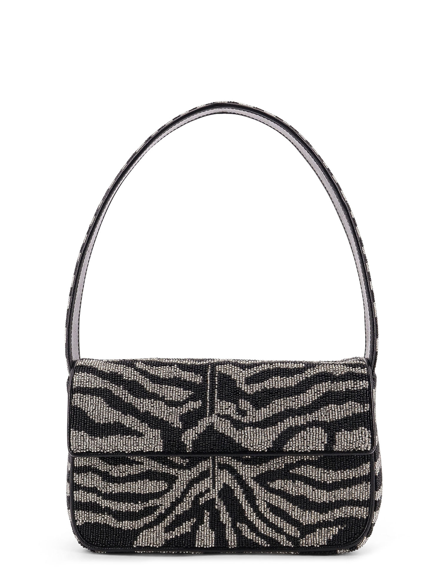 STAUD Tommy Beaded Bag Shoulder Bag With All-over Beads
