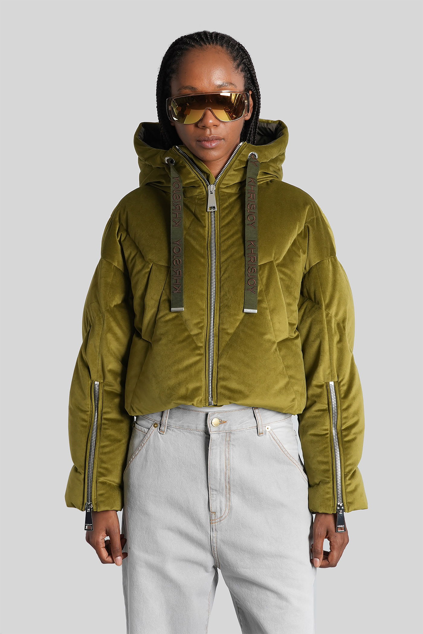 Khrisjoy Puffer In Green Polyamide