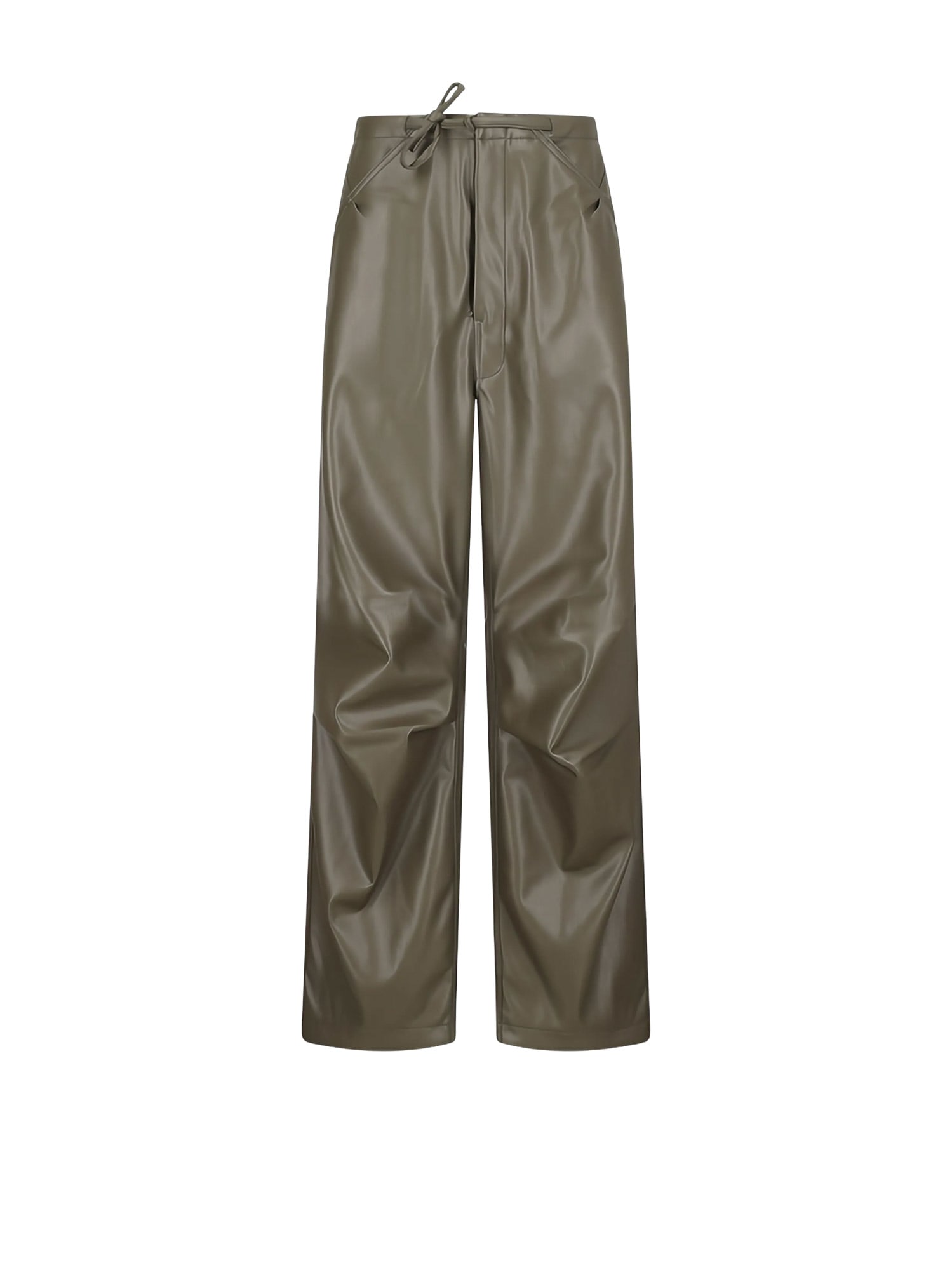 DARKPARK Faux Leather Relaxed Fit Trousers