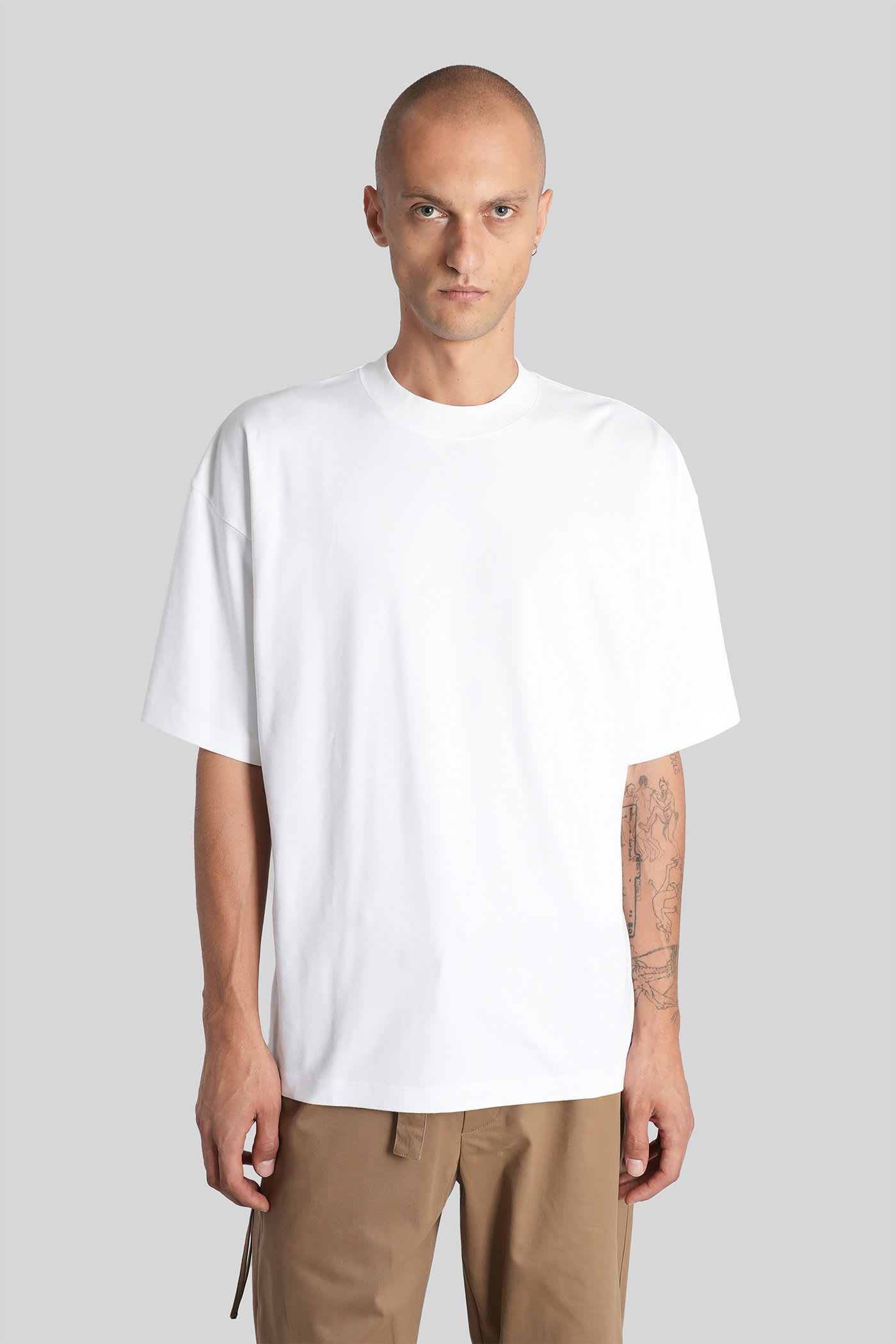 DARKPARK Mick T-shirt In White Cotton