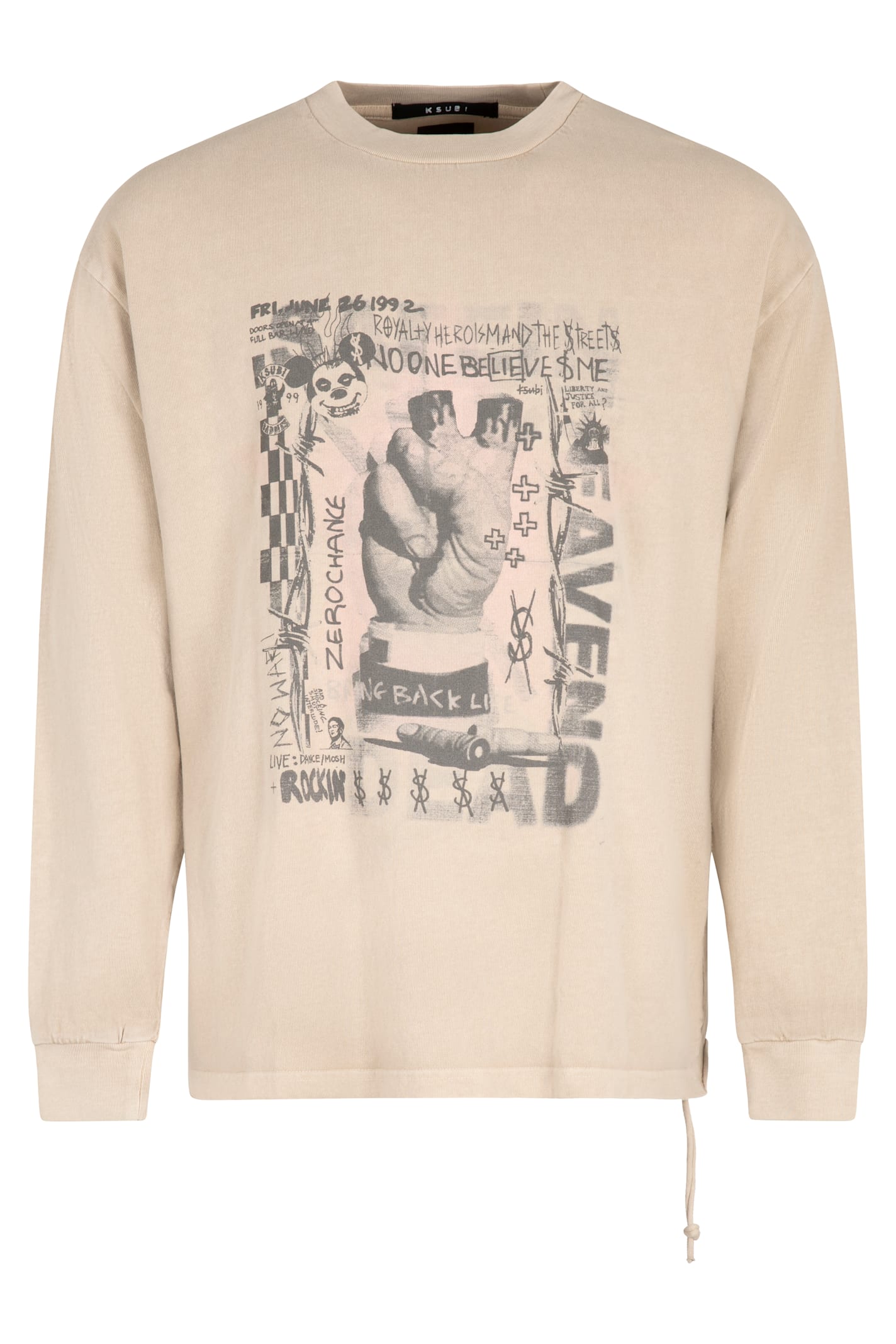 Ksubi Long Sleeve Cotton T-shirt