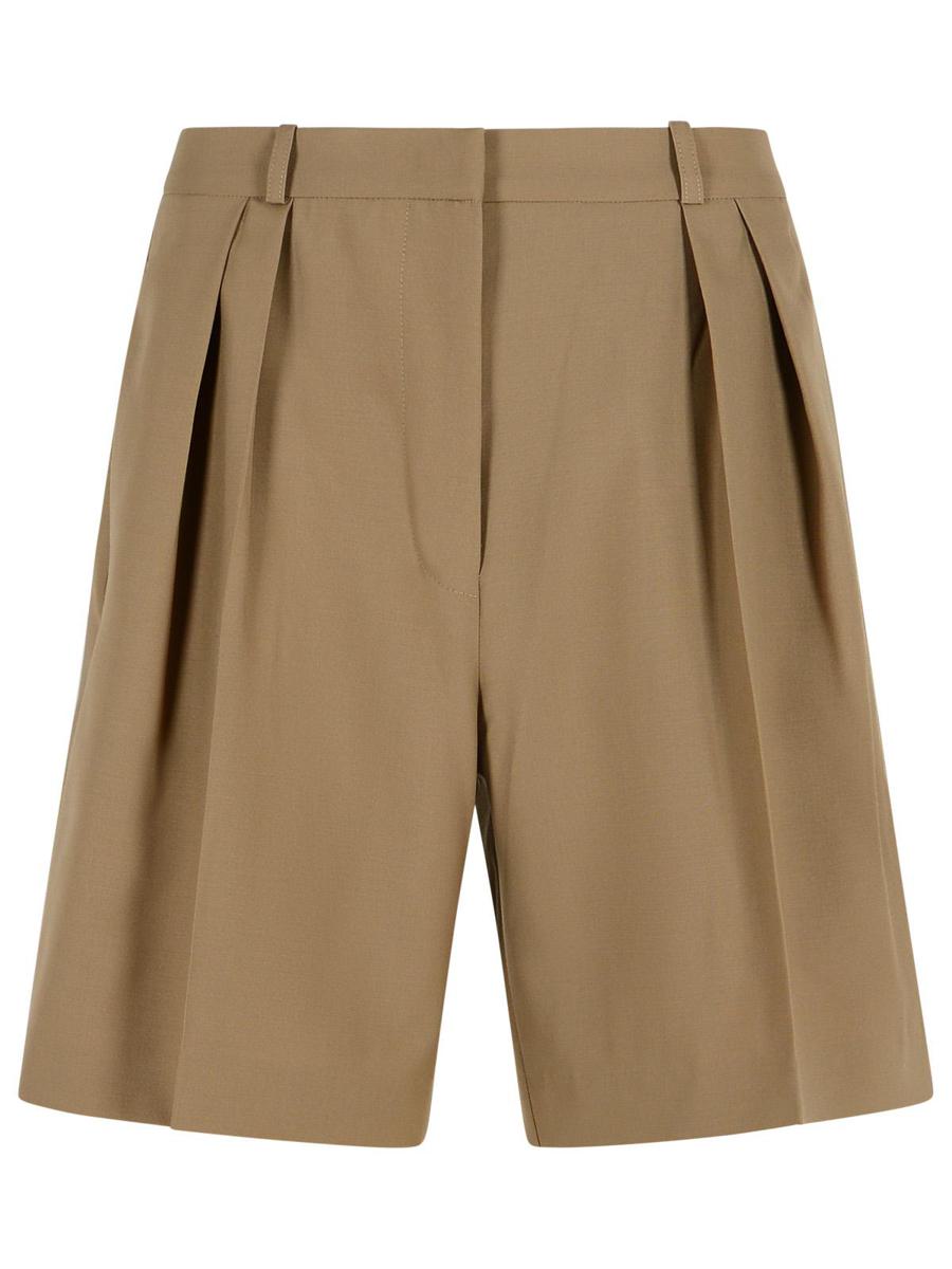 Róhe 'Tailored' Beige Virgin Wool Shorts