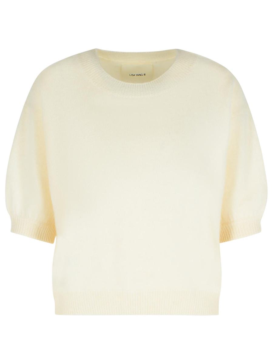 Lisa Yang 'Juniper' Cream Cashmere Sweater