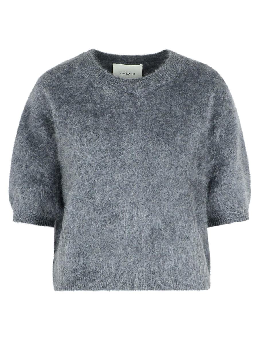 Lisa Yang 'Juniper' Graphite Cashmere Sweater