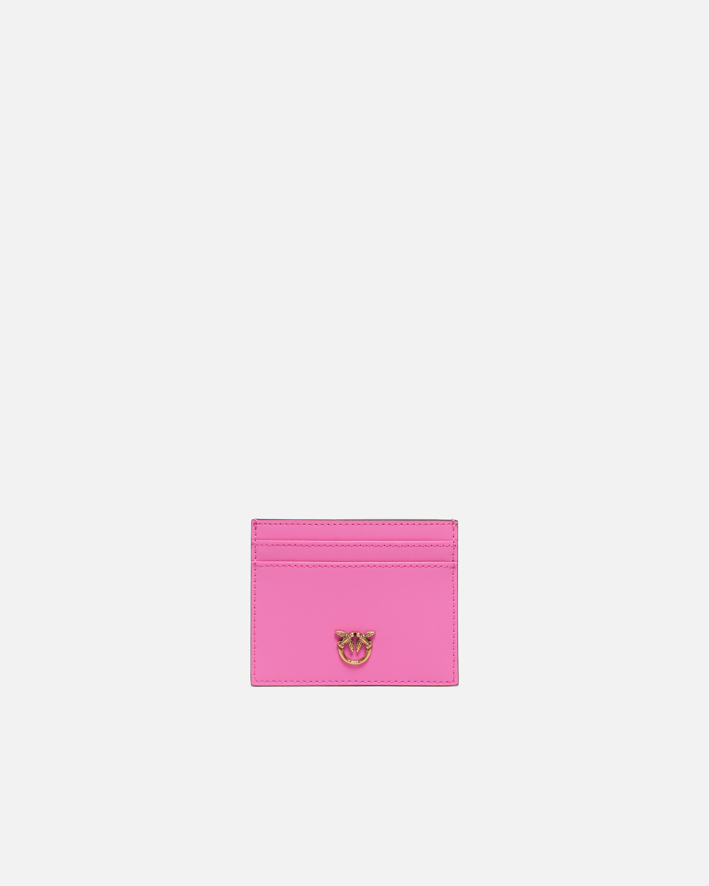 Pinko, Porte-cartes en cuir avec logo Love Birds, P22q, U