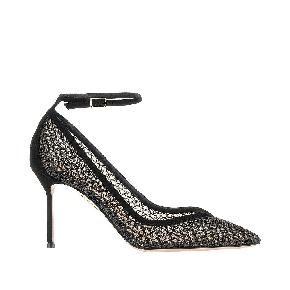 AQUAZZURA 'Asha' mesh and leather pumps Woman 41