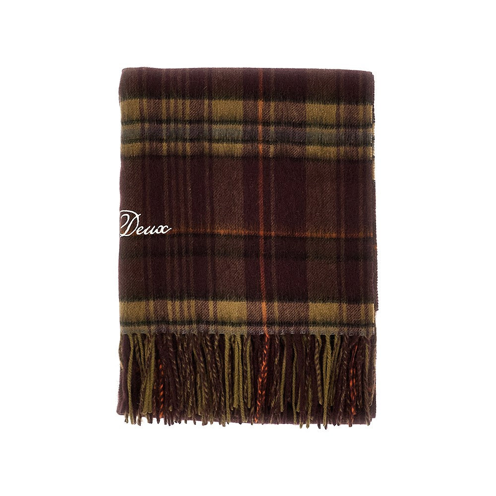 LES DEUX Wool scarf with Check motif Man One Size