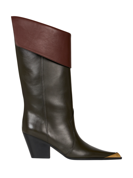 Etro, Bottes En Cuir, Femme, Vert Foncé, Taille 40