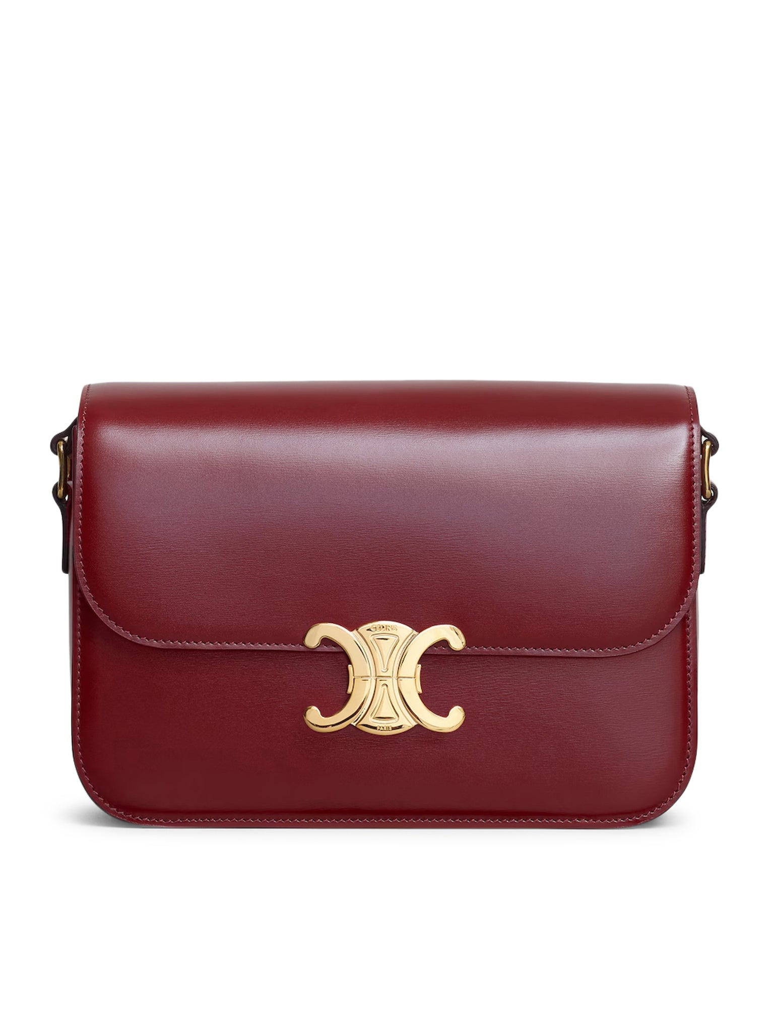 TRIOMPHE CLASSIQUE BAG IN GLOSSY CALFSKIN - Celine - Woman