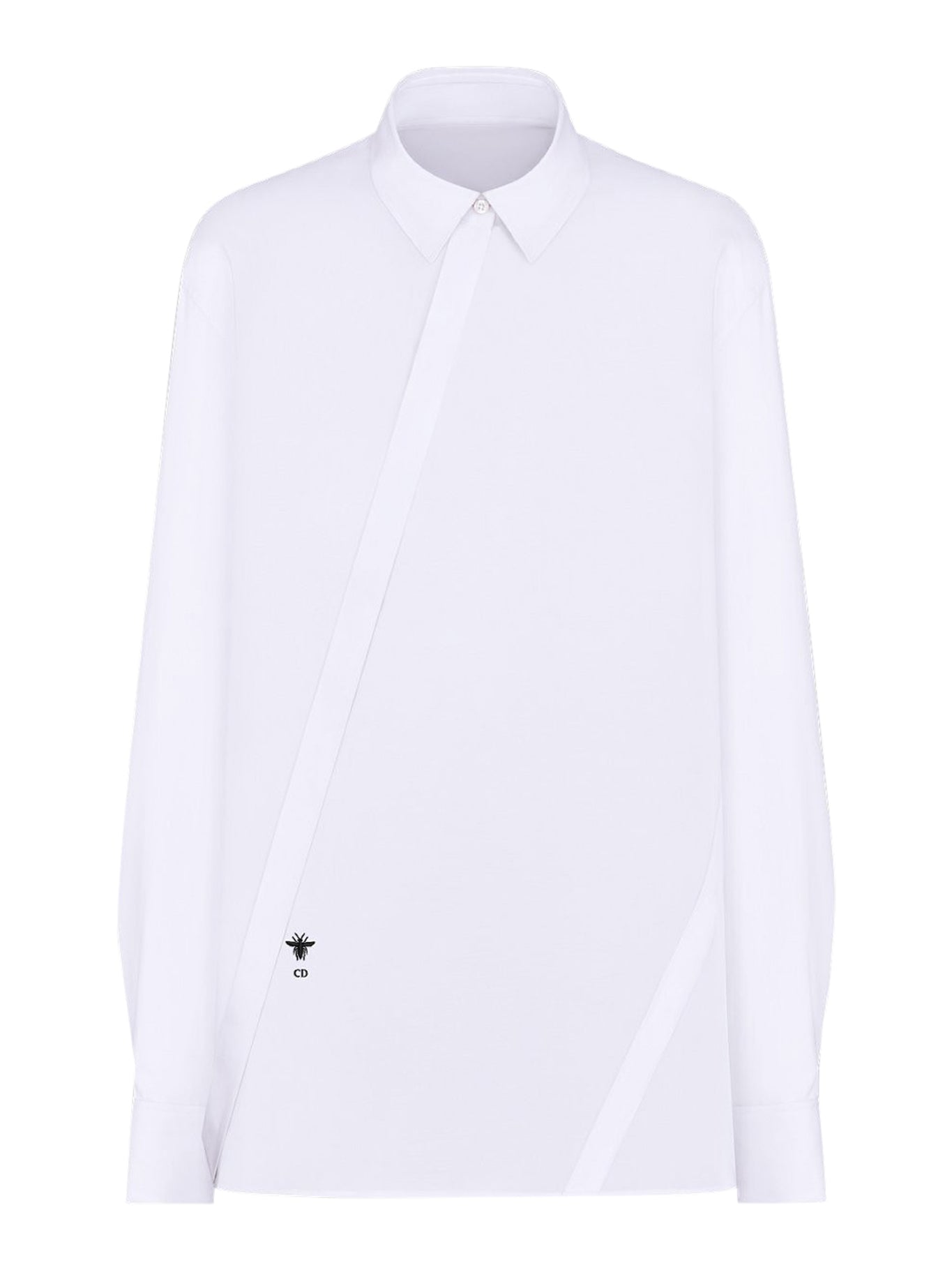 BLOUSE WITH OBLIQUE CLOSURE - Christian Dior - Woman