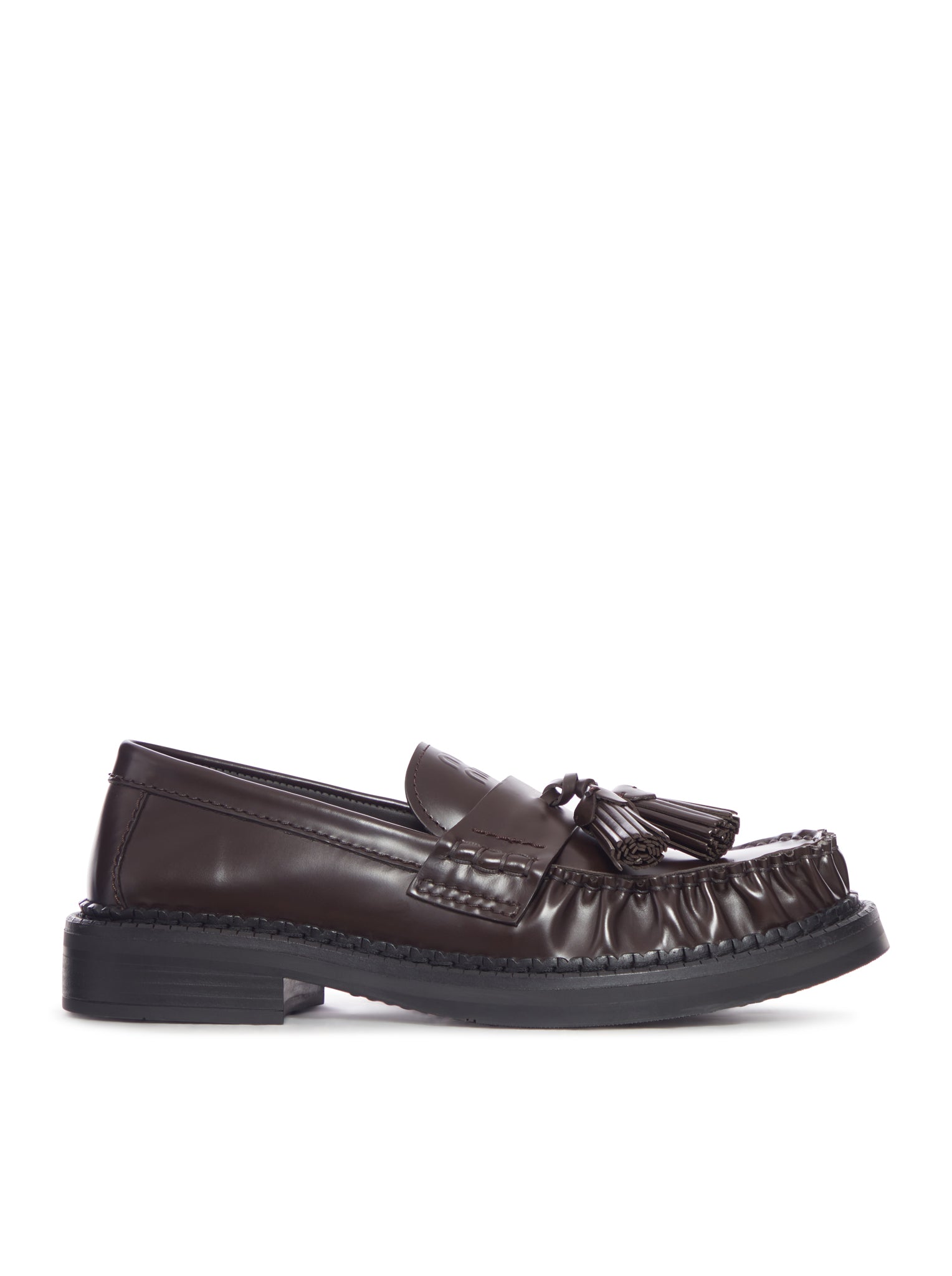 LEATHER LOAFERS - Miu Miu - Woman