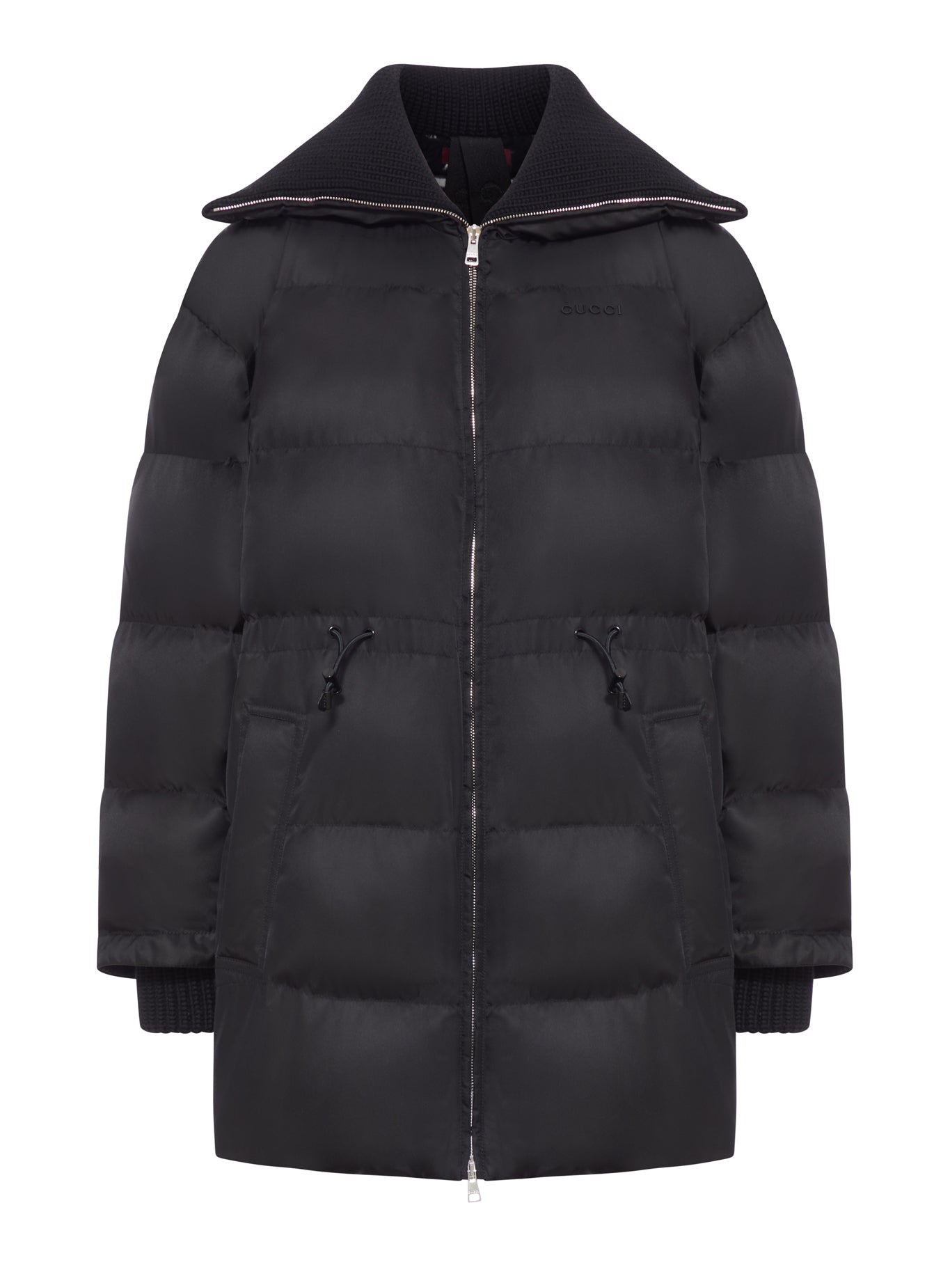 PADDED BOMBER JACKET WITH GABARDINE TRIM - Gucci - Woman