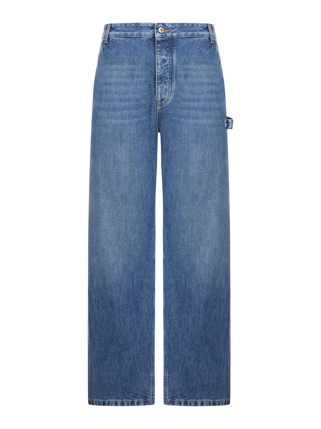 VINTAGE INDIGO CARGO JEANS - Bottega Veneta - Man
