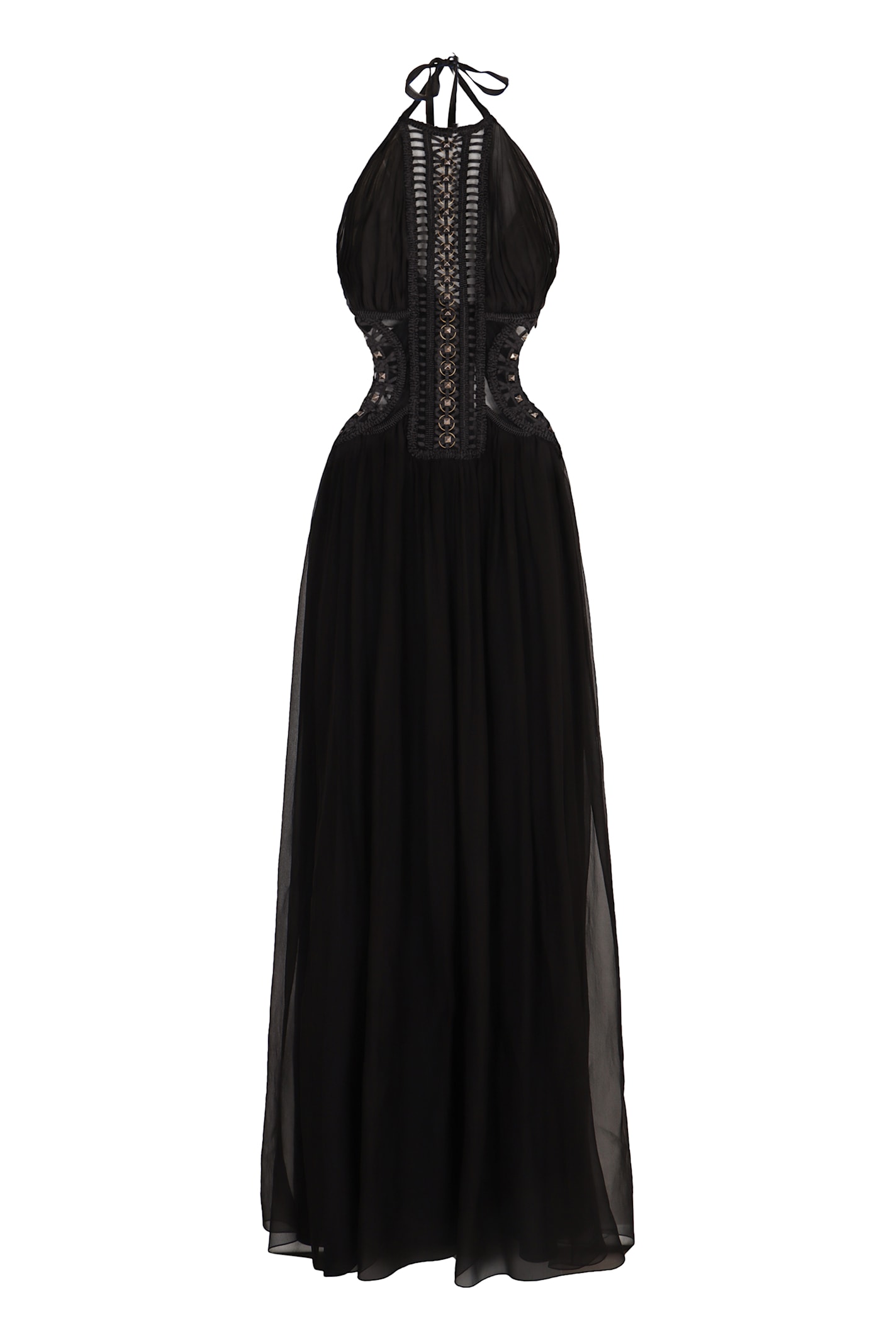 Alberta Ferretti Embroidered Tulle Dress