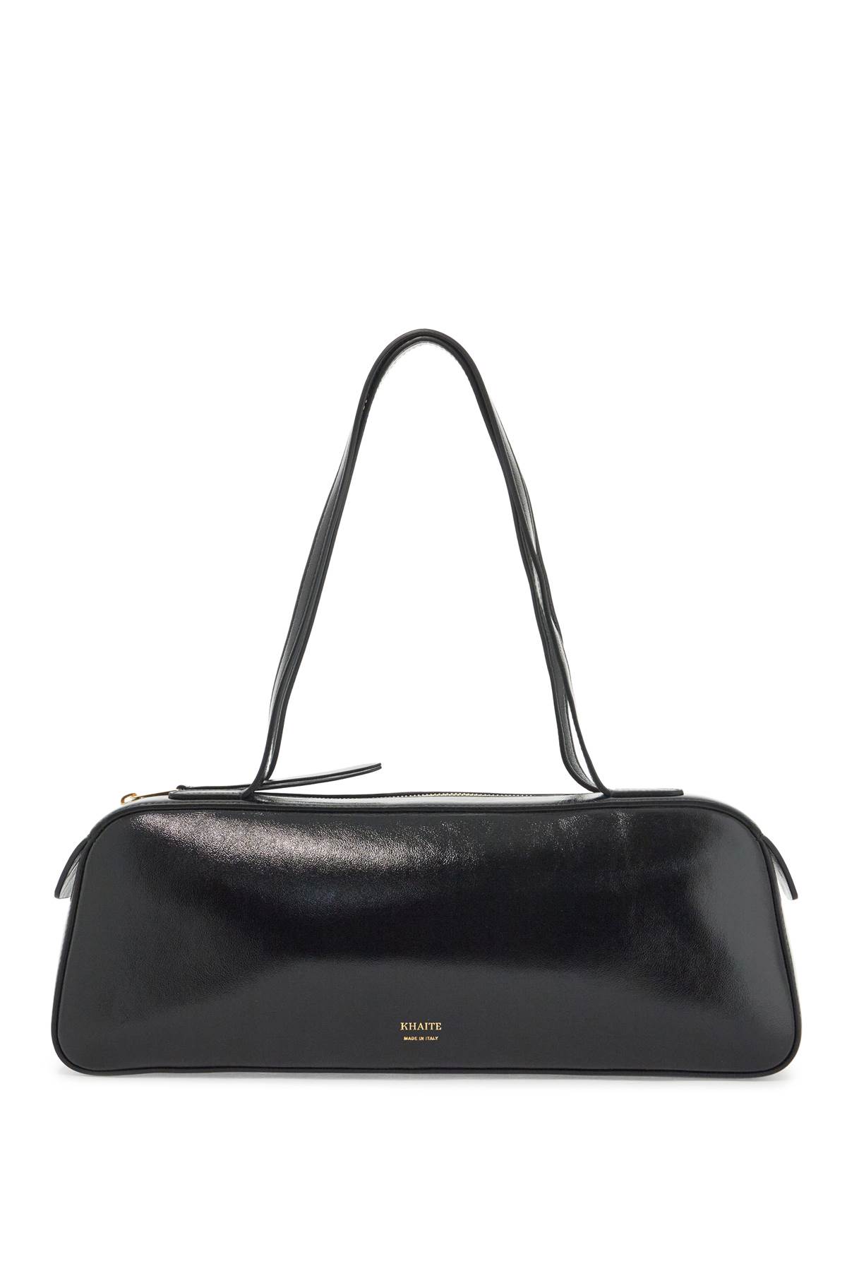 Khaite Simona Glossy Leather Shoulder Bag