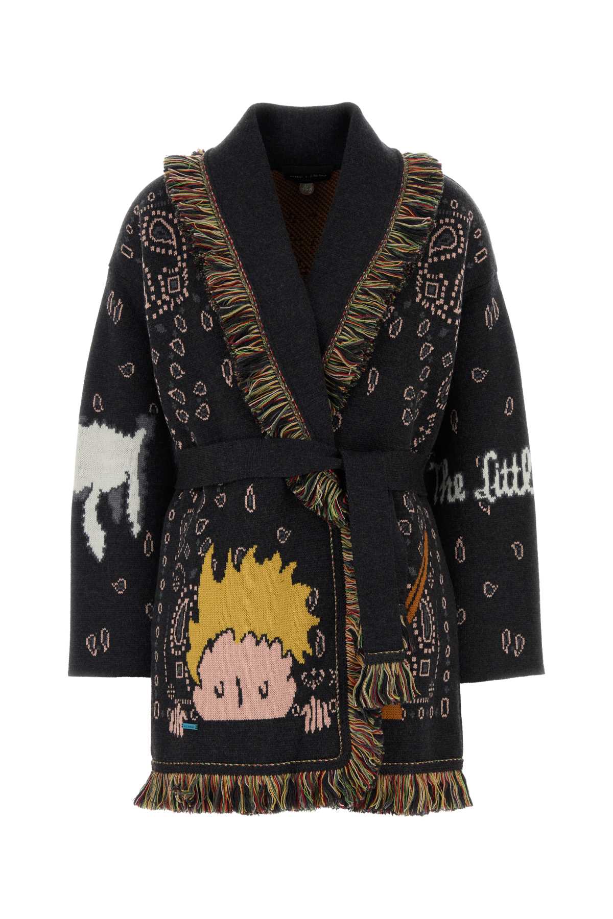 Alanui Embroidered Wool The Little Prince Cardigan