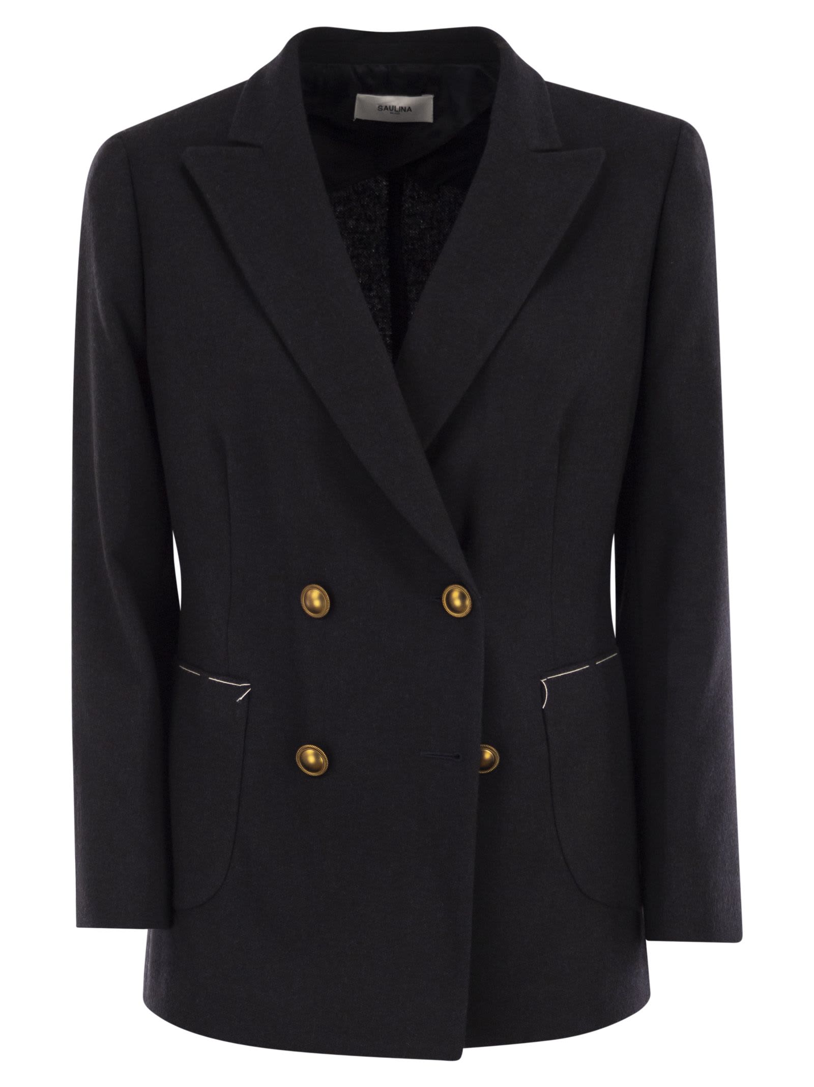 Saulina Milano Assunta - Jacket In Virgin Wool And Viscose