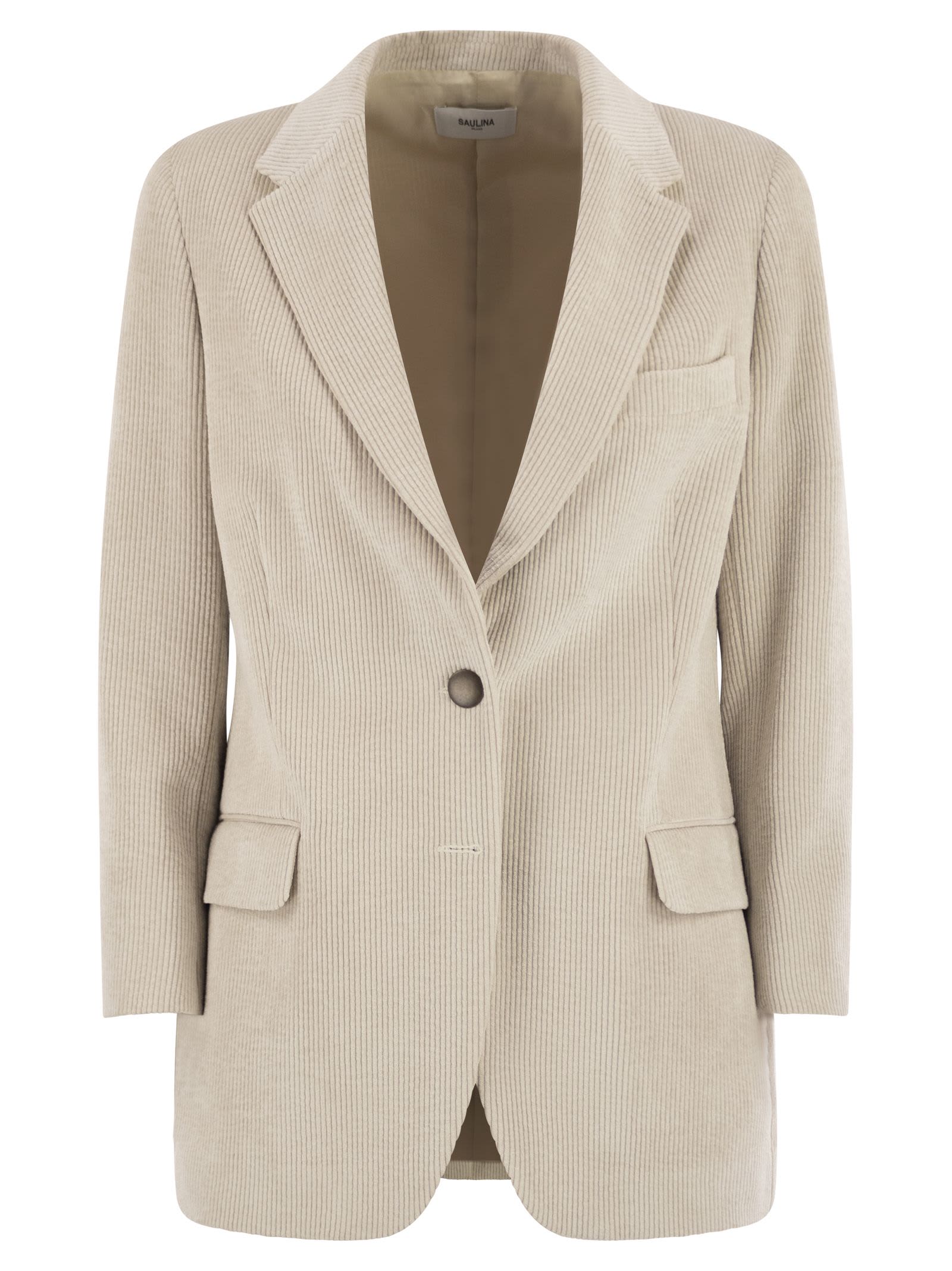Saulina Milano Antonia - Single-breasted Velvet Jacket