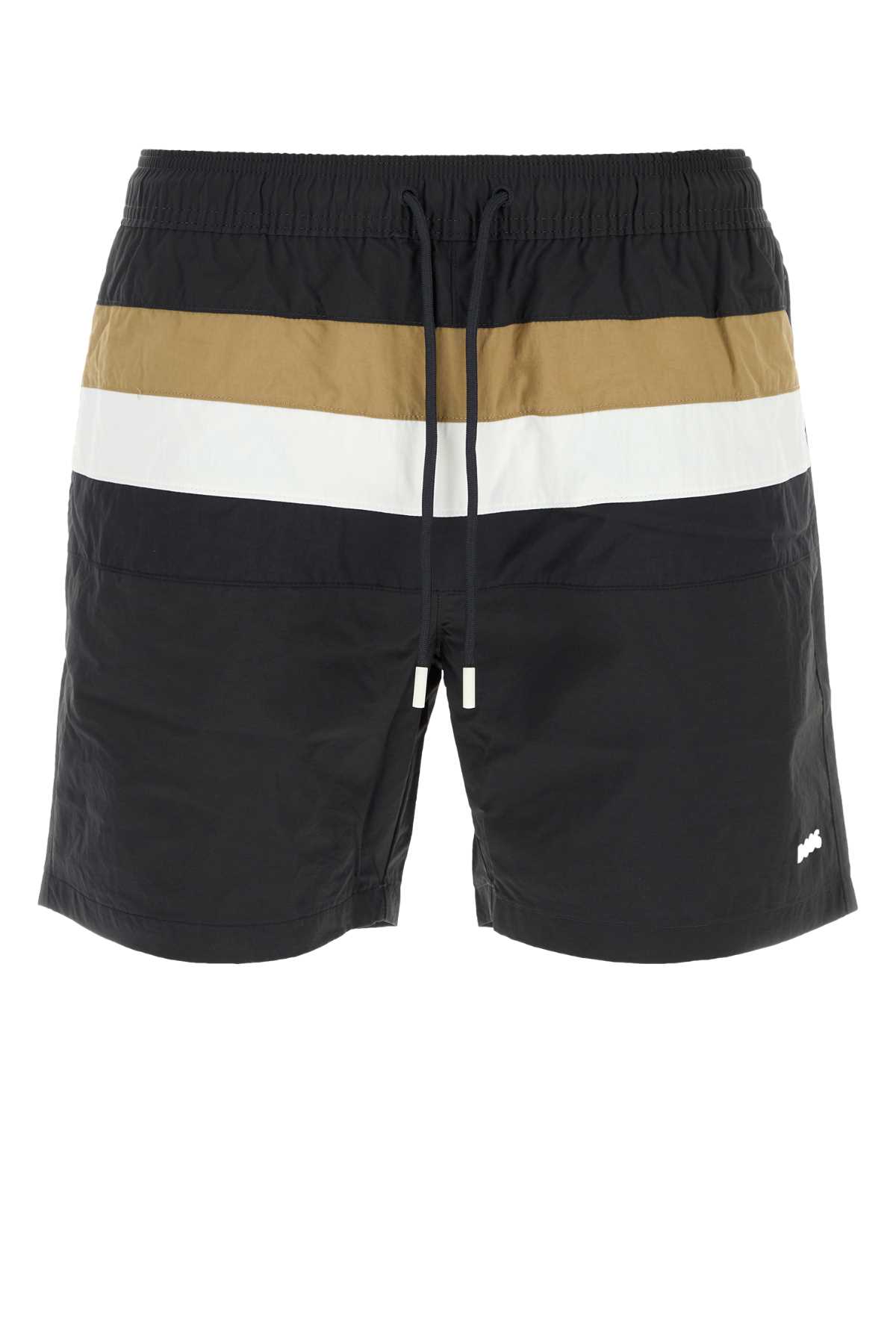 Hugo Boss Bermuda Mare In Nylon Nero