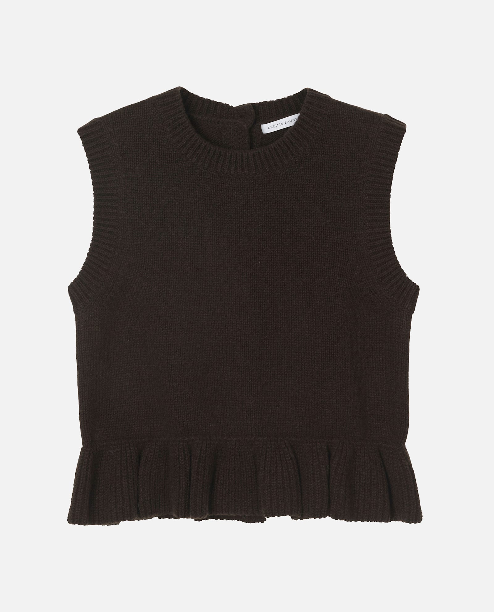 Cecilie Bahnsen Bill Vest Recycled Cashmere