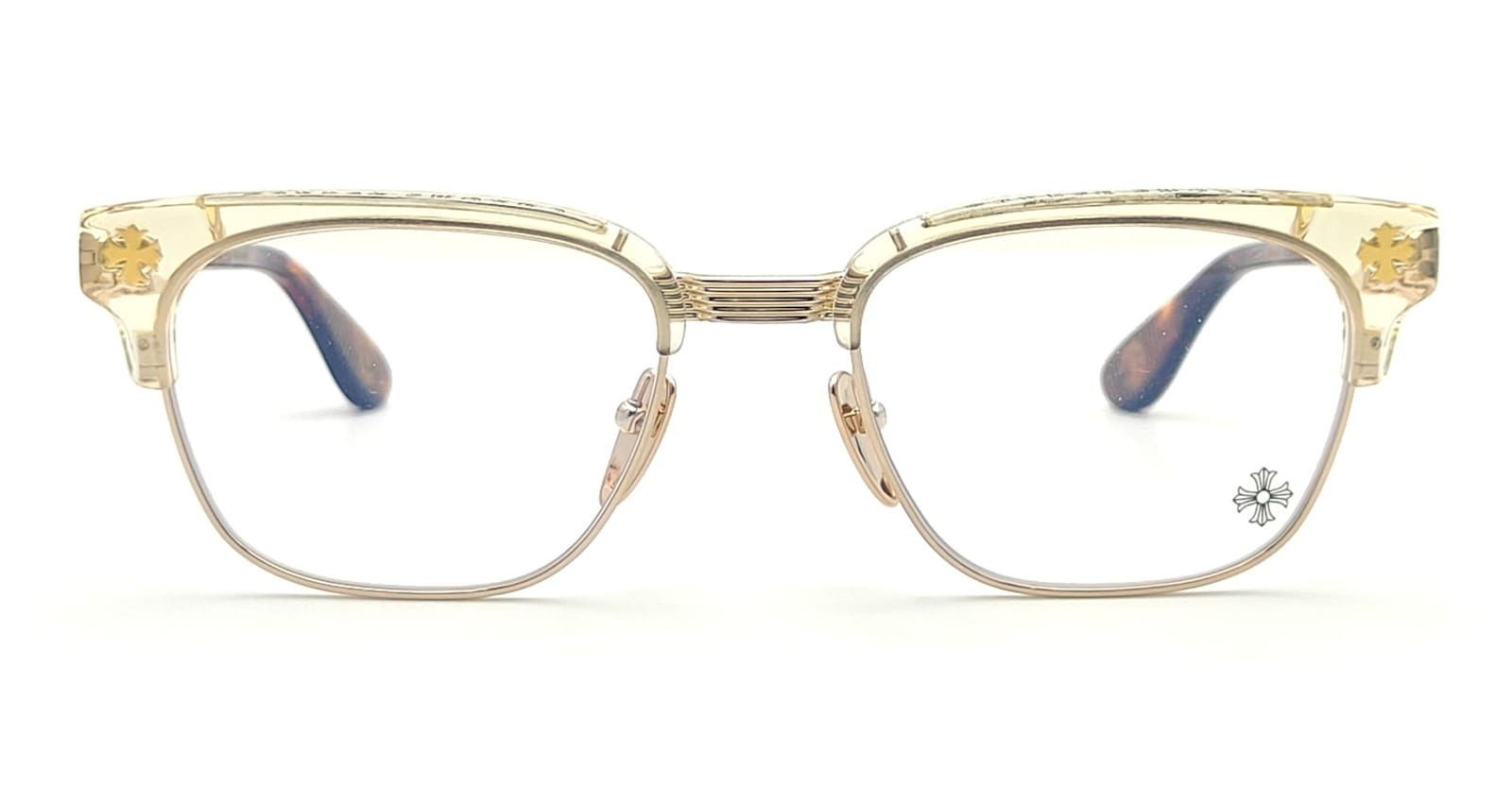 Chrome Hearts Bonennoisseur Ii - Pale Ale / Havana / Gold Rx Glasses