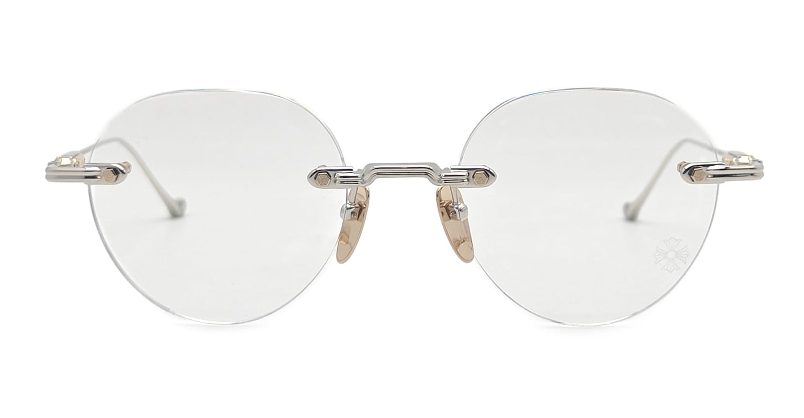 Chrome Hearts Soffffffffers - Shiny Silver / Gold Plated Rx Glasses