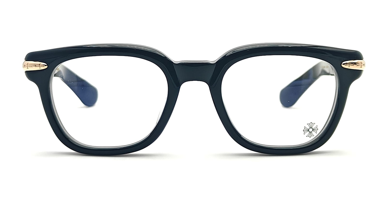 Chrome Hearts Drippin - Black / 18k Gold Plated Rx Glasses