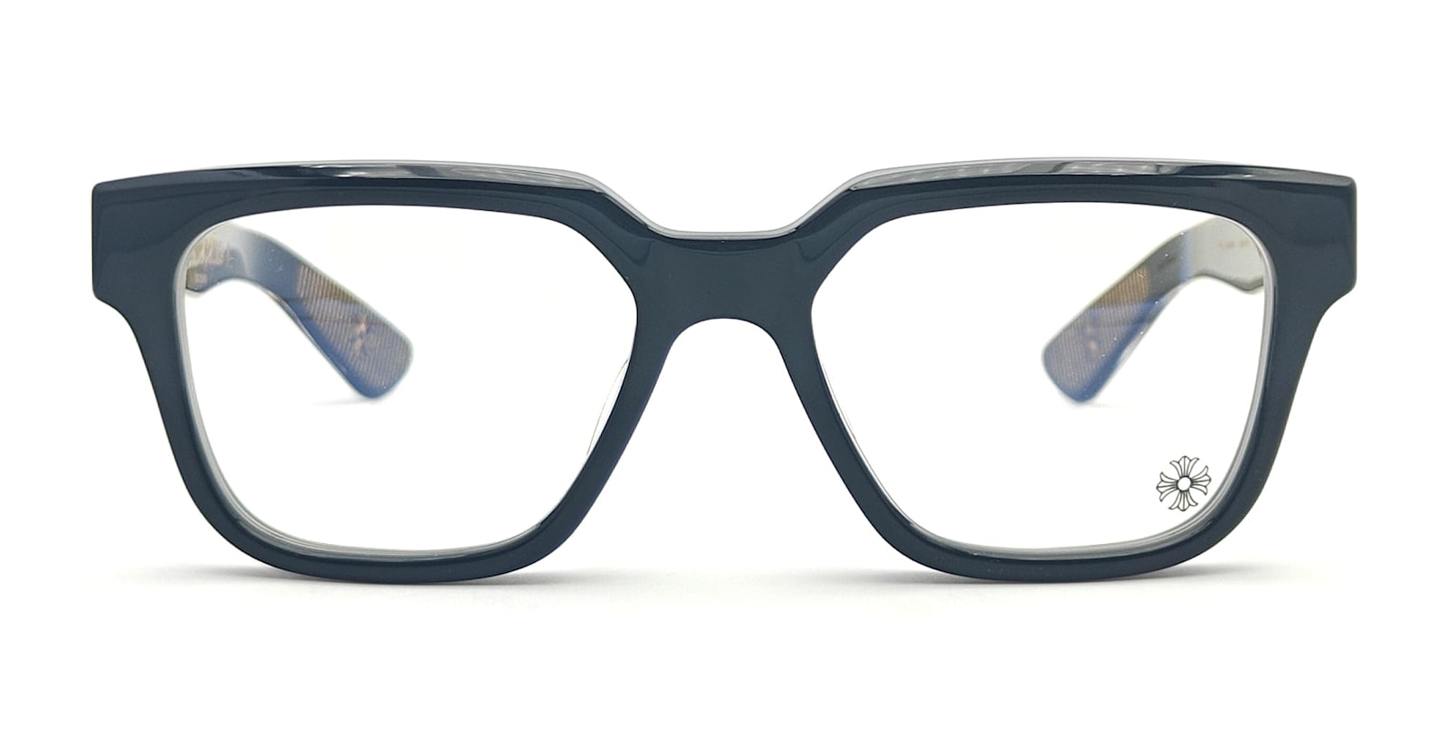 Chrome Hearts Vagillionaire Ii - Black / 18k Gold Rx Glasses