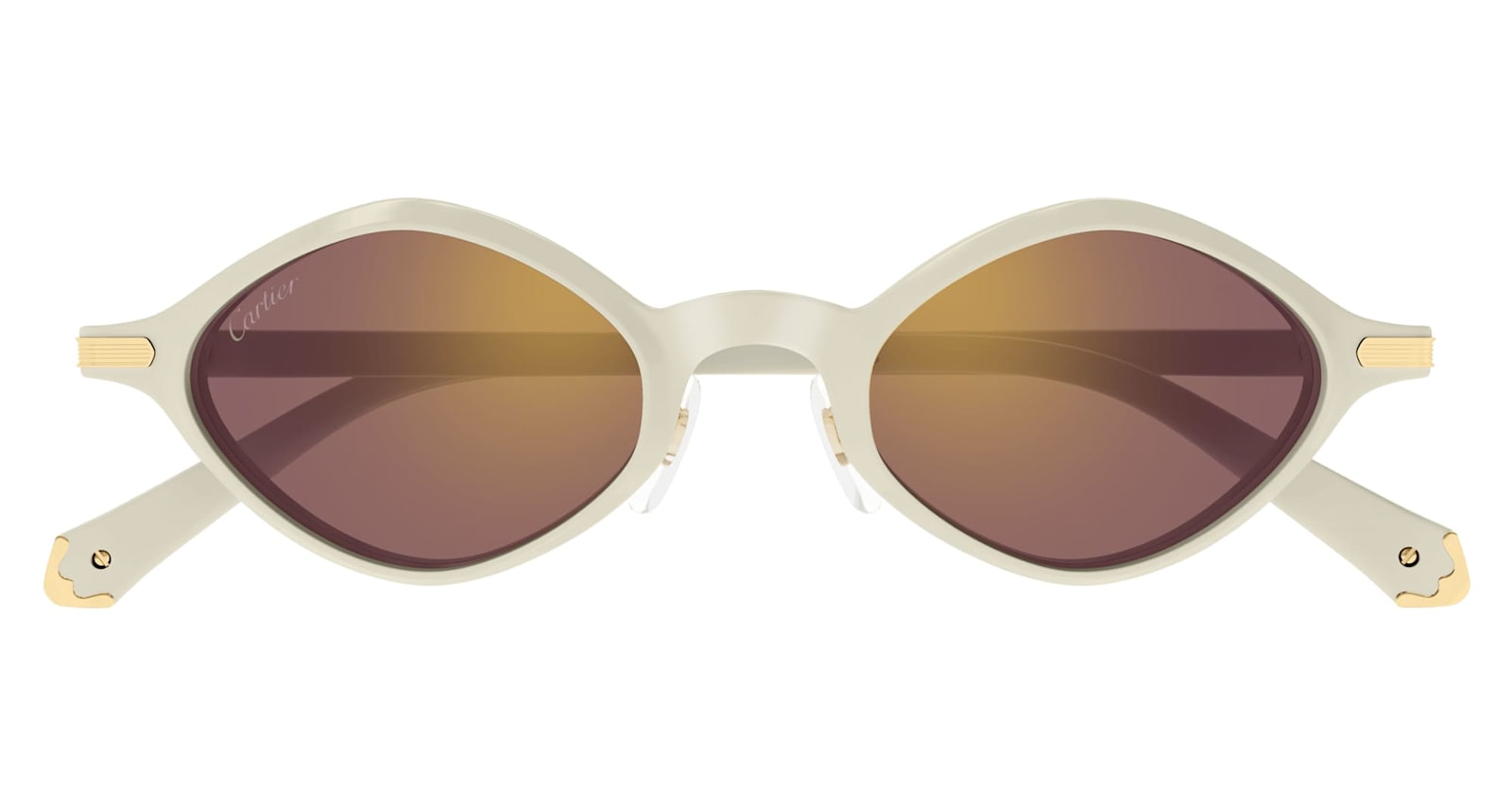 Cartier Eyewear Ct0540s-005 - Ivory Sunglasses