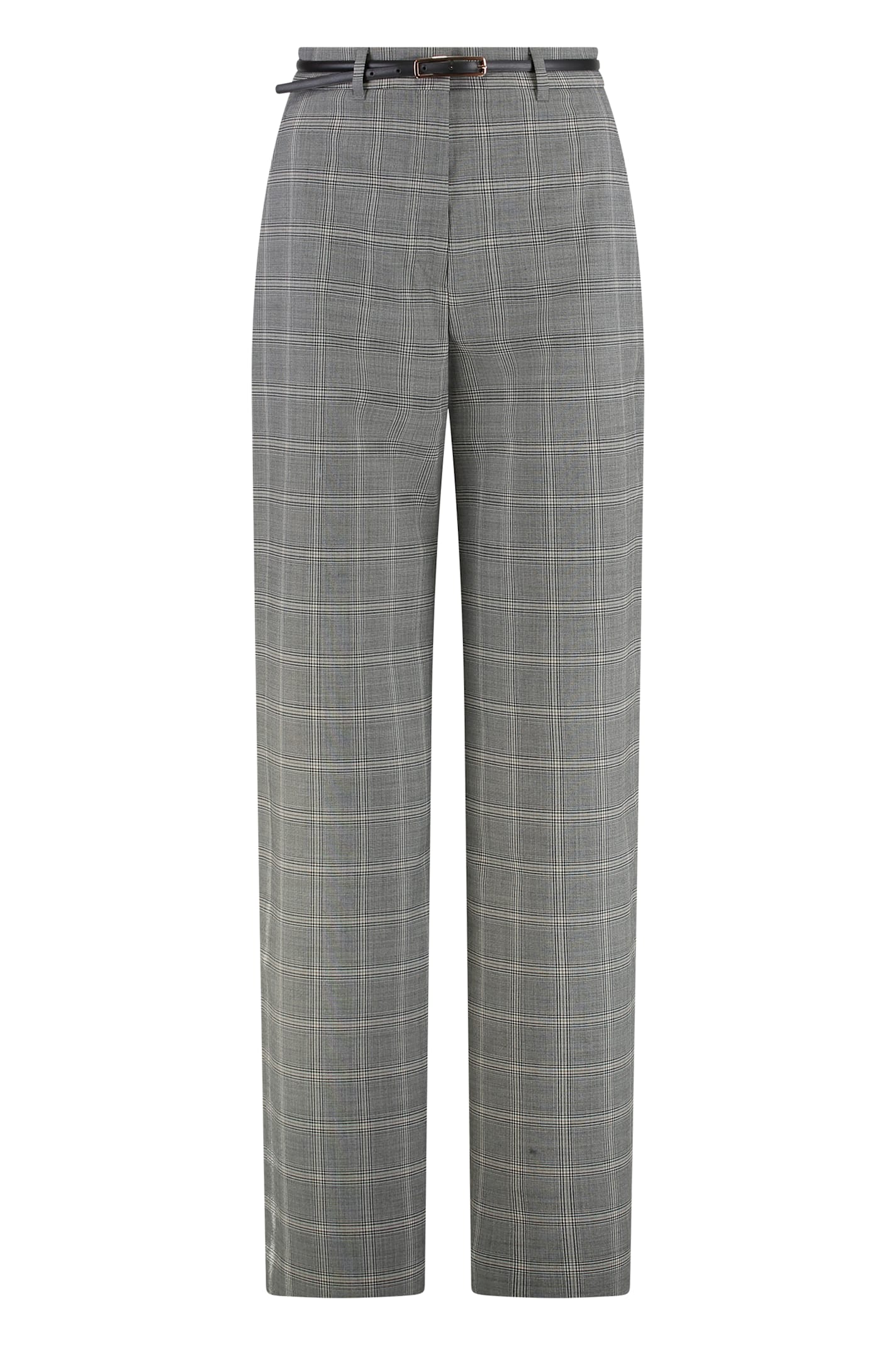 Max Mara Studio Mazurca Prince Of Wales Motif Wool Trousers