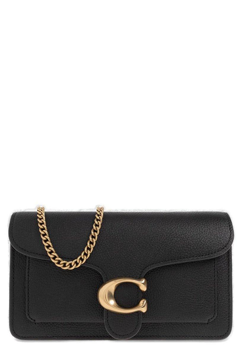 Coach Tabby Logo Plaque Chain-linked Crossbody Bag