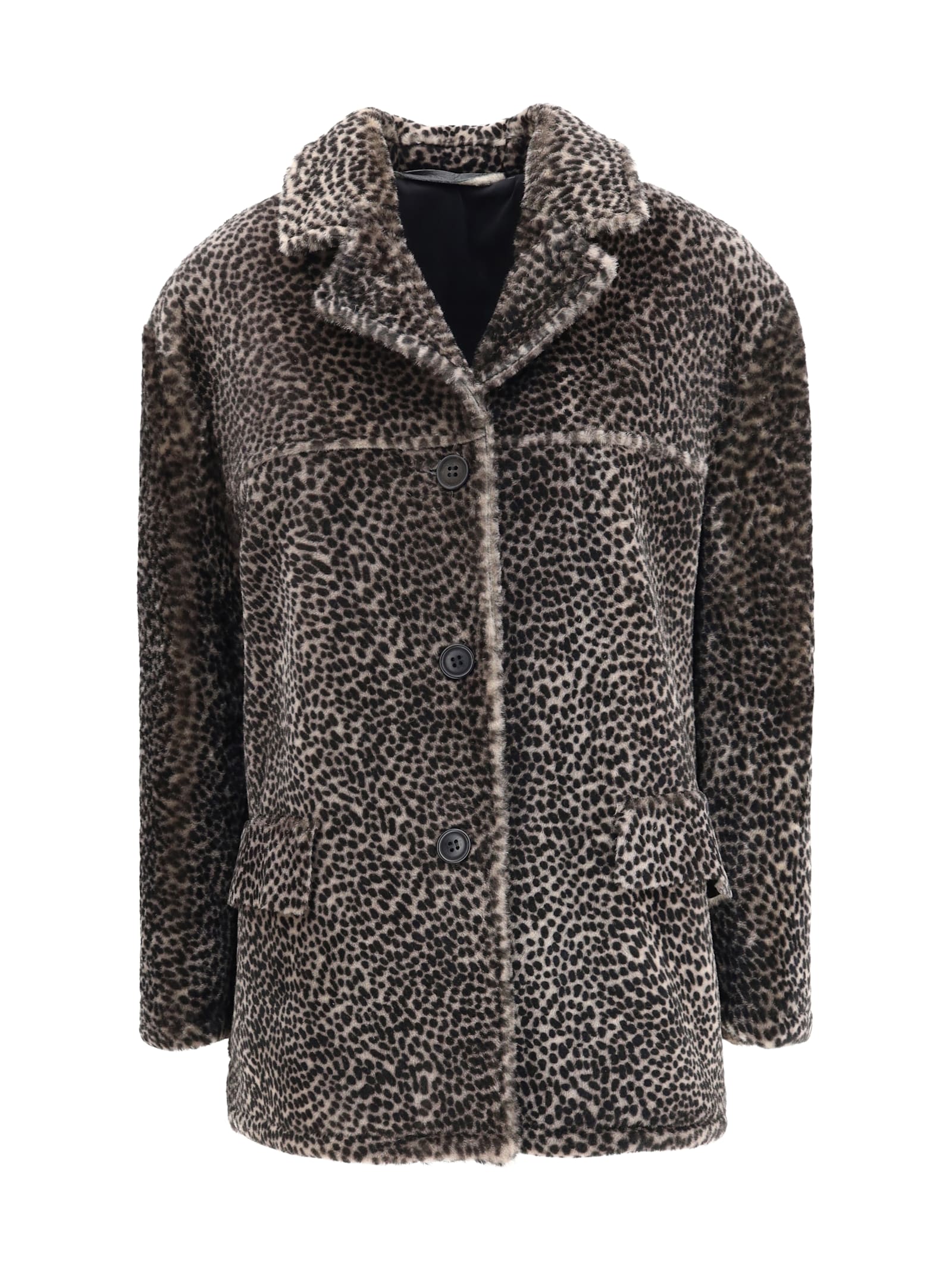Salvatore Santoro Spotted Patterned Fur Jacket