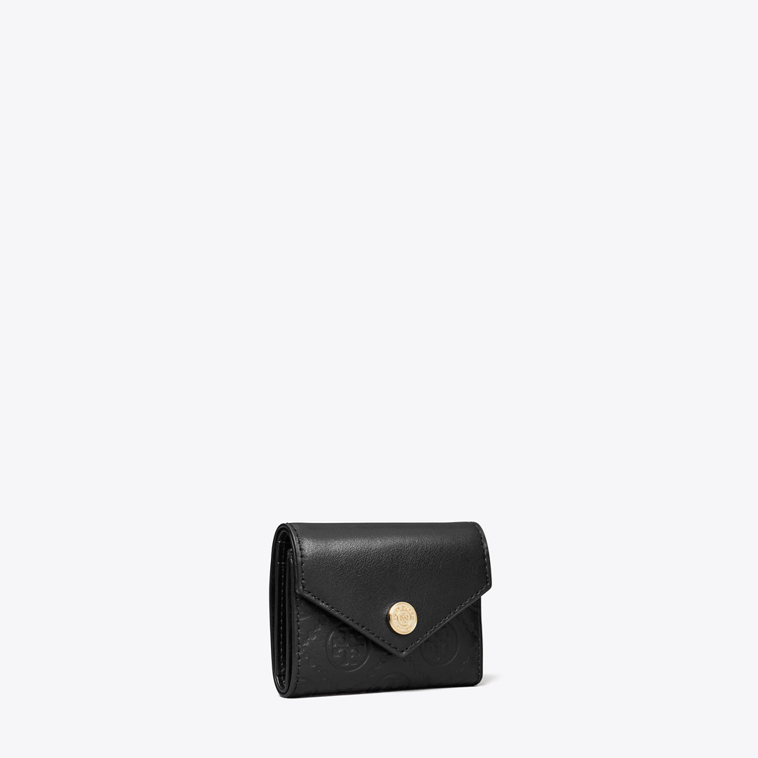 Tory Burch T Monogram Leather Small Envelope Wallet