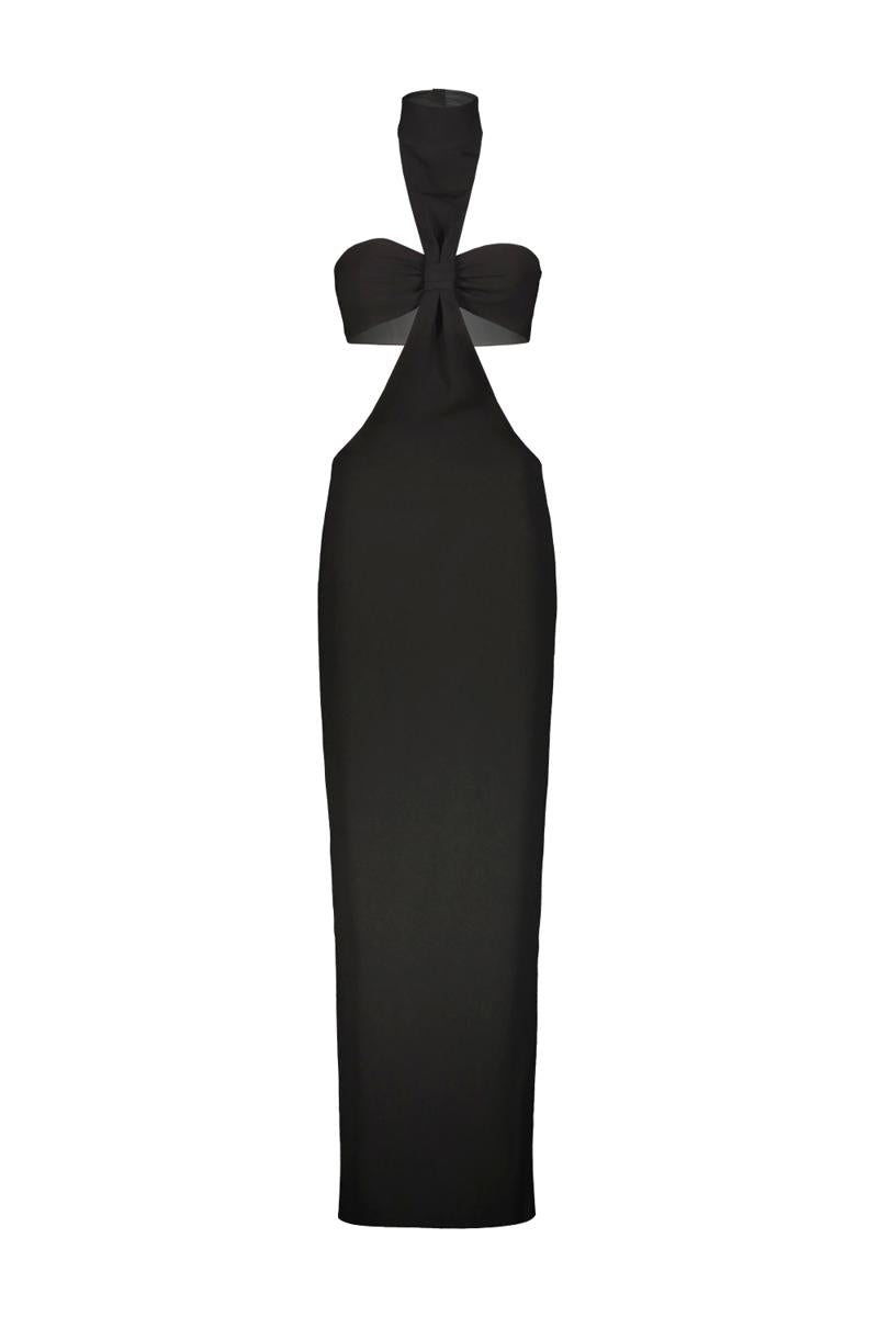 Mônot Halter Turtle Neck Cutout Clothing