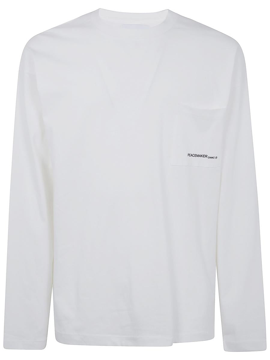 Oamc Peacemaker Lighter Long Sleeves Pocket Tee Clothing