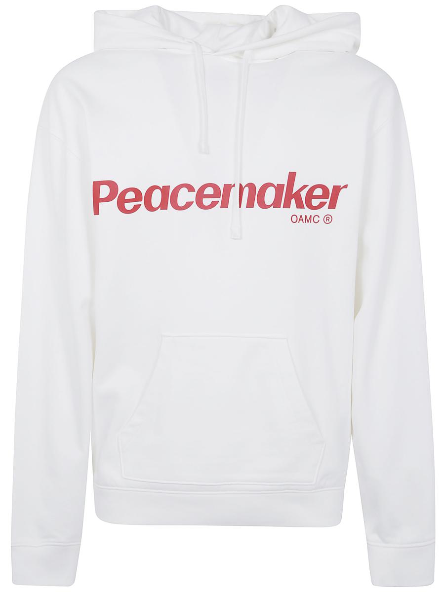Oamc Peacemaker Flower Loose Fit Hoodie Clothing