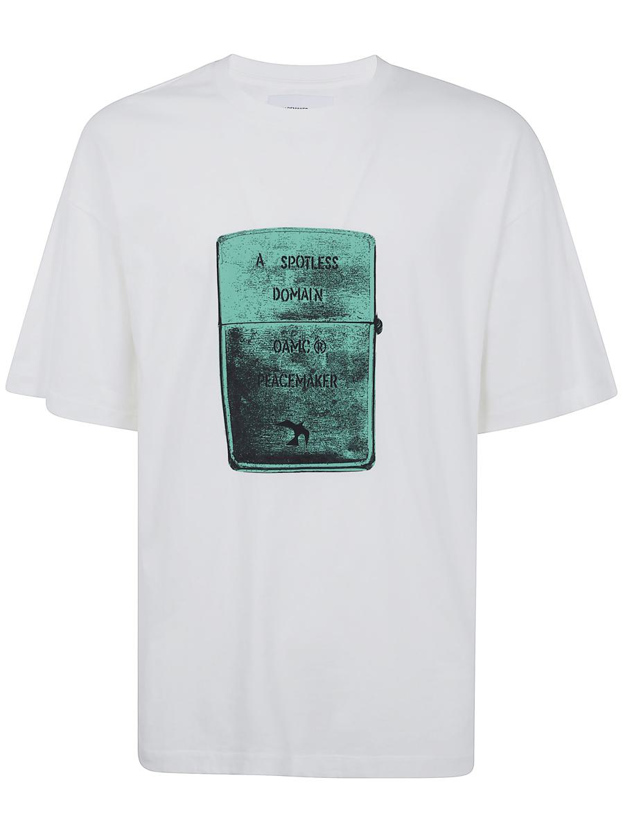 Oamc Peacemaker Lighter Short Sleeves Tshirt Clothing
