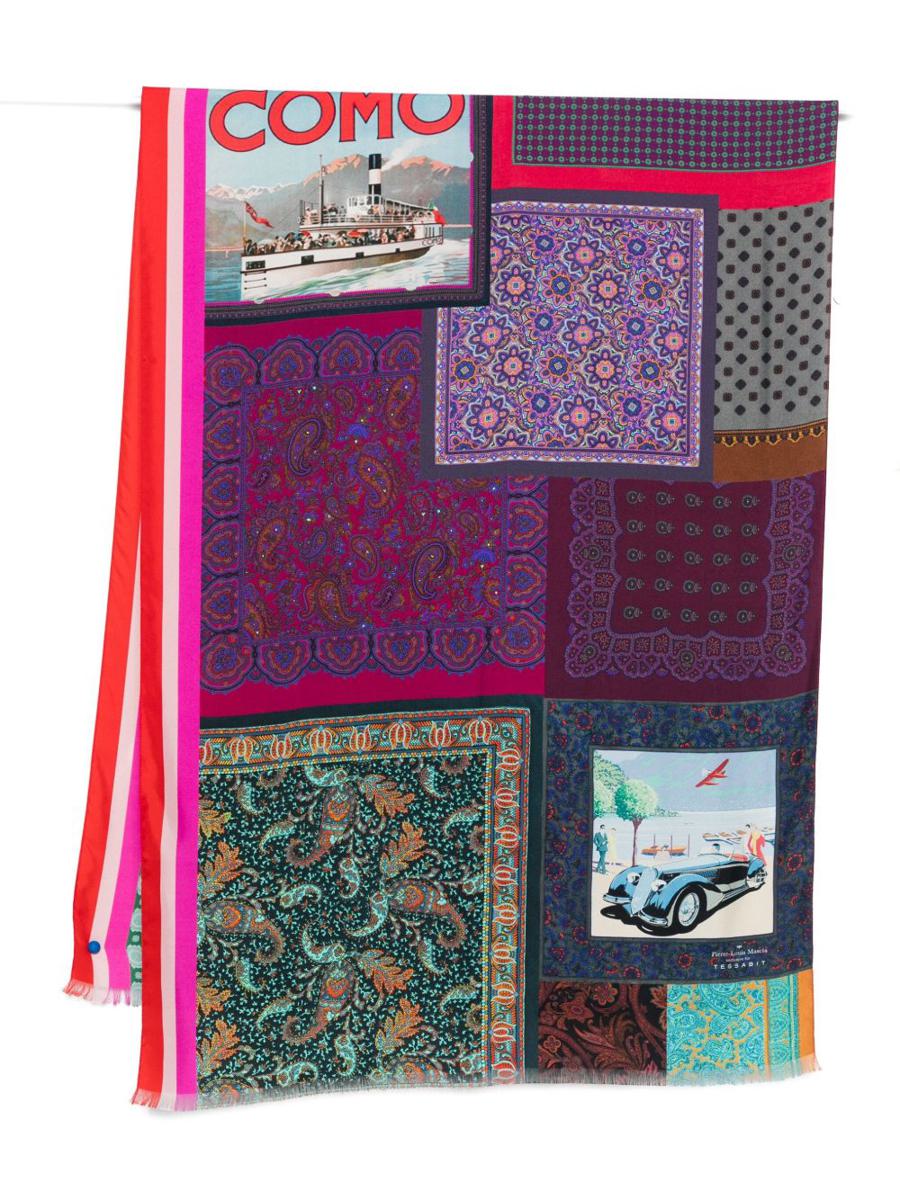 Pierre-Louis Mascia Lago Di Como Silk Printed Scarf