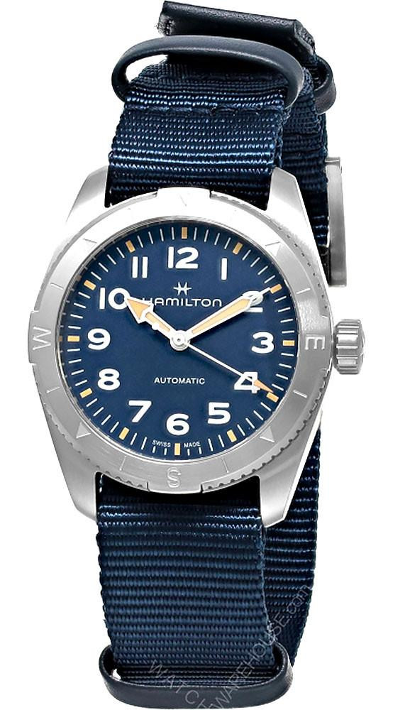 HAMILTON Khaki Field Expedition Automatic 37MM Blue Textile Strap Men's Watch H70225940