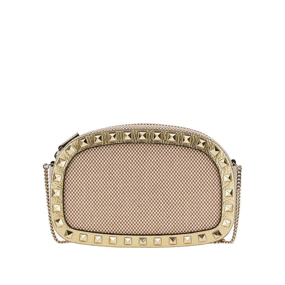 VALENTINO GARAVANI Canvas 'Rockstud' crossbody mini bag Woman One Size