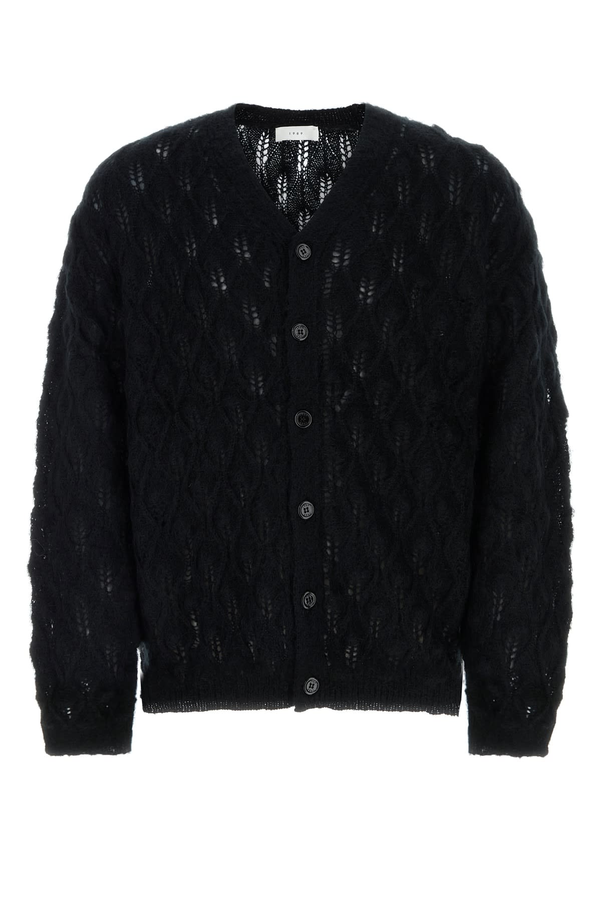 1989 Studio Black Mohair Blend Cardigan