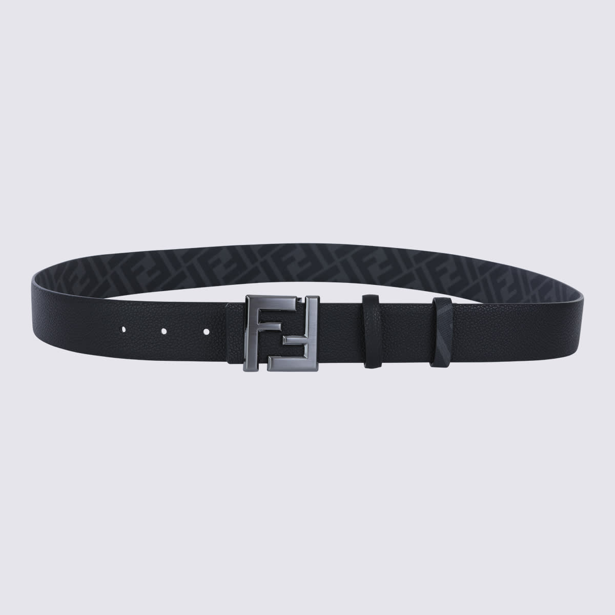 Fendi Black Leather Belt