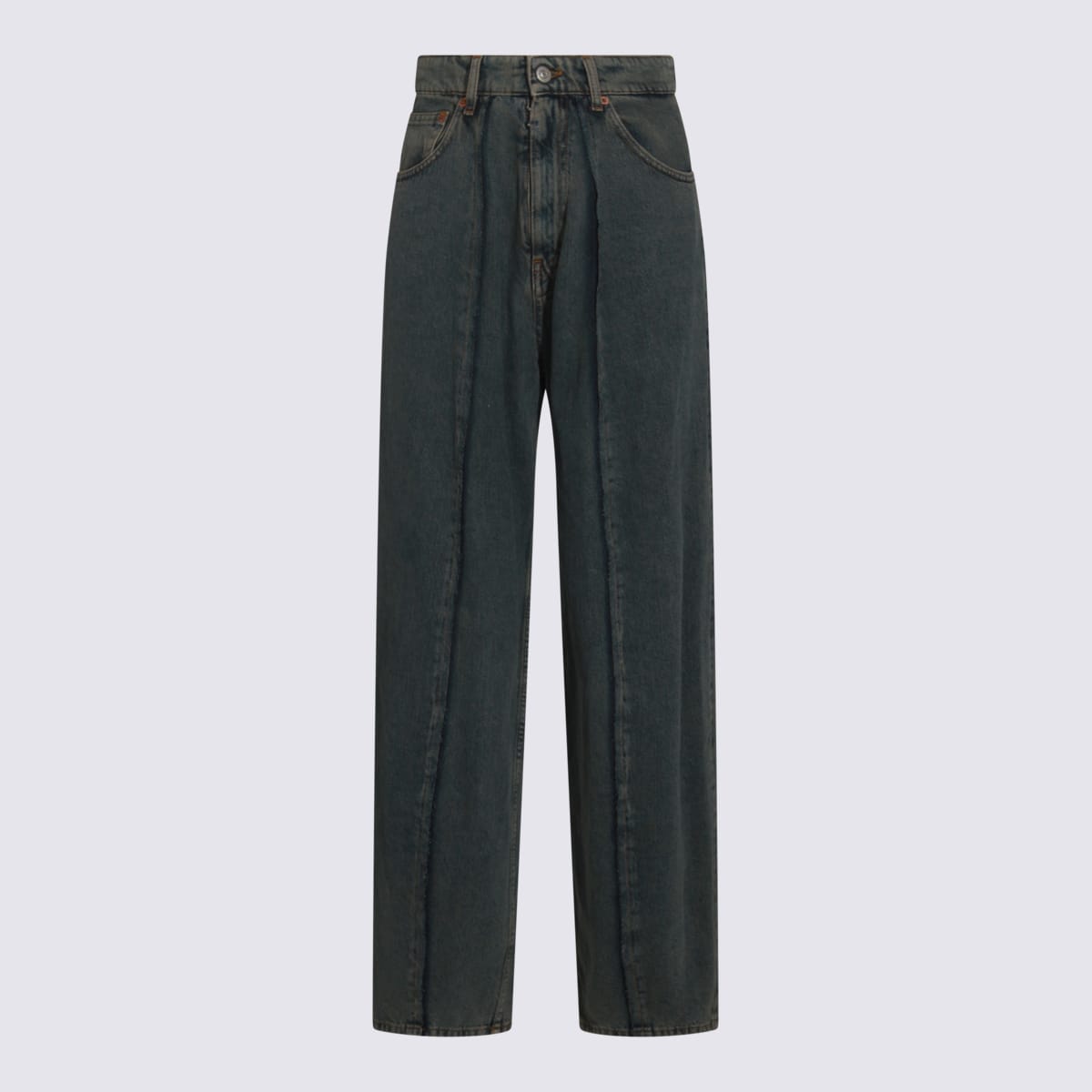 MM6 Maison Margiela Light Grey Cotton Jeans