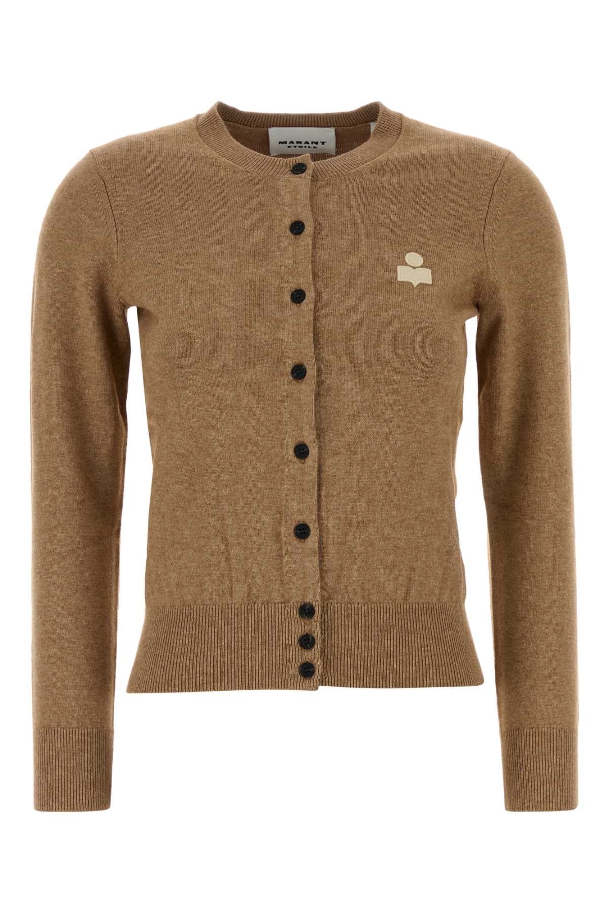 Marant Étoile Camel Cotton Blend Mona Cardigan