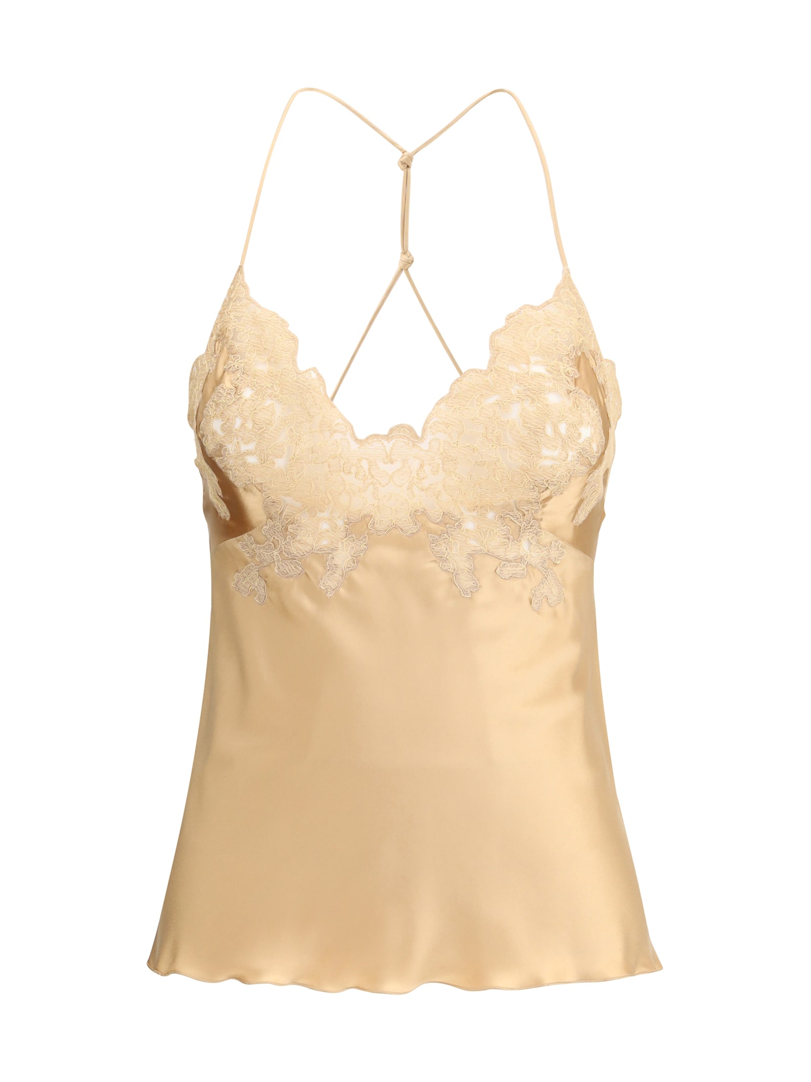 Ermanno Scervino Silk And Lace Top