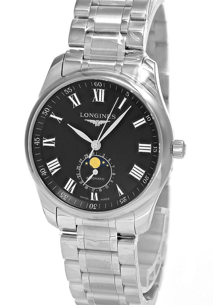 LONGINES Master Collection Moonphase 40MM Black Dial Men's Watch L2.909.4.51.6 / L29094516