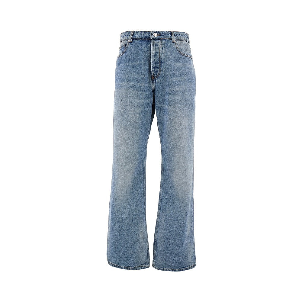 AMI Large Fit five-pocket jeans Man 30