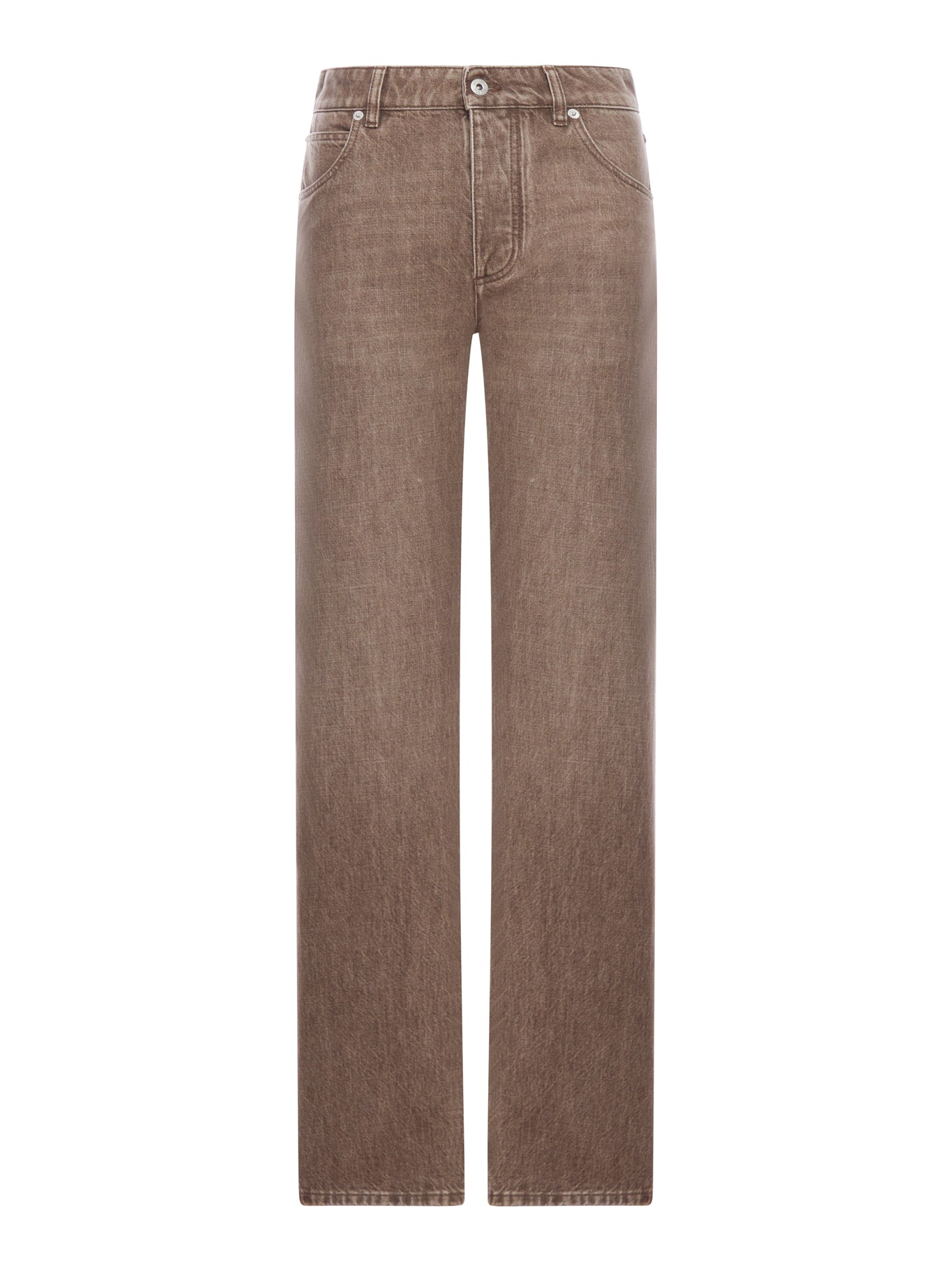 COTTON DENIM TROUSERS - Bottega Veneta - Woman