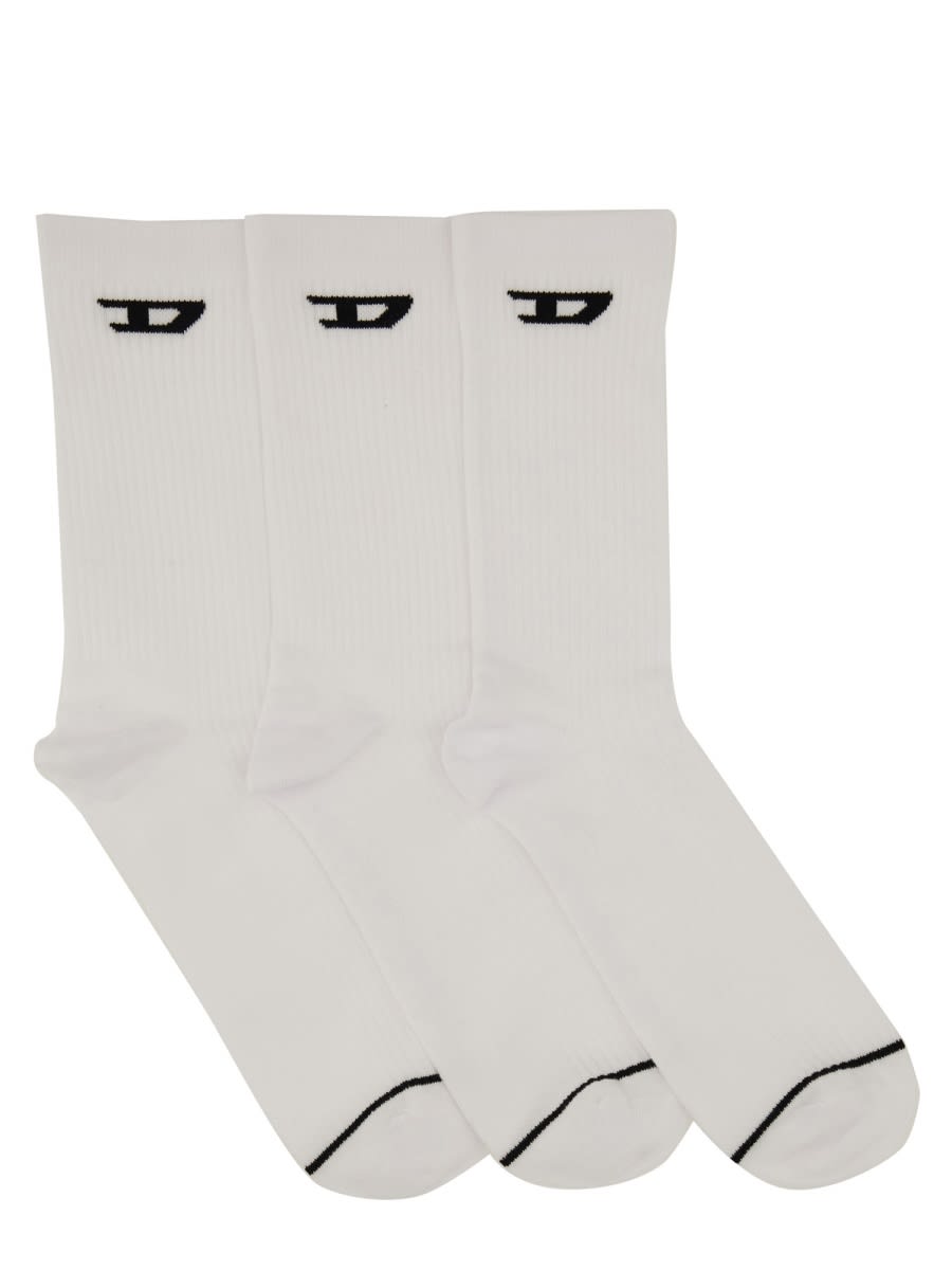 Diesel Set Of Three Socks